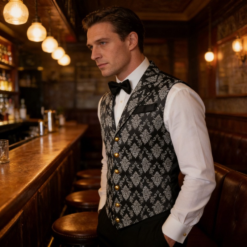 Men'S Style Formal Wear - Slim Fit Vest British Retro Style