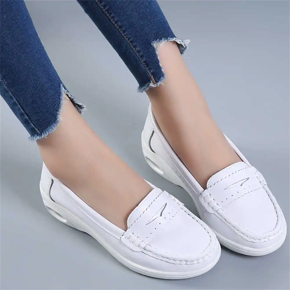 Men'S Gents Formal Wear - Thick Sole Slipon White Trainers For