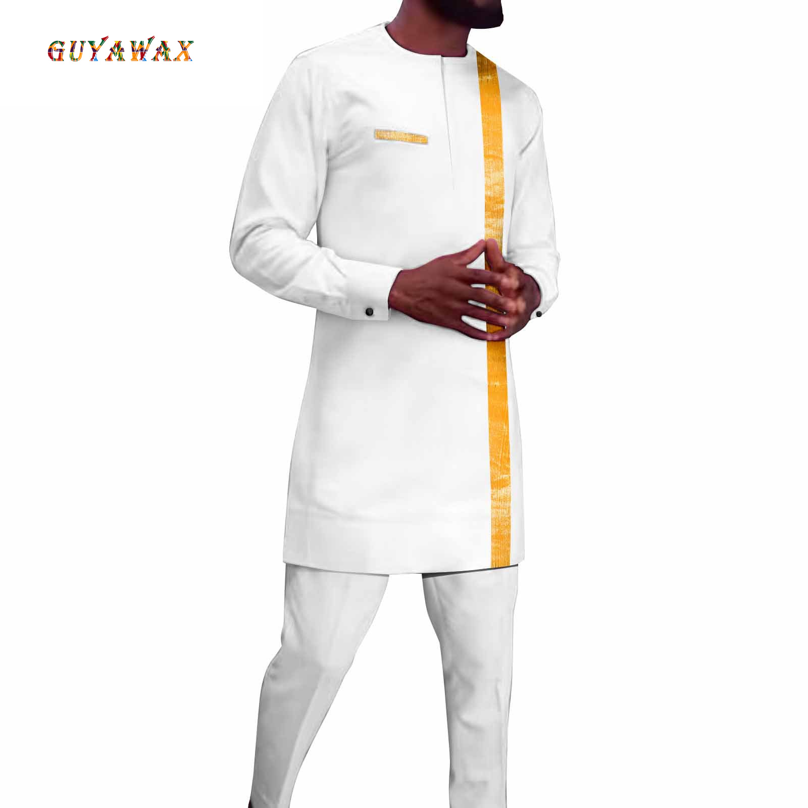 Men Formal Wear Shirts - African Clothing for Men Embroidery Shirts