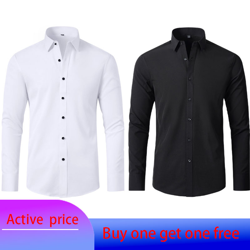 Men Formal Wear Shirts - 6XL Men's fashion long-sleeved shirt Spring