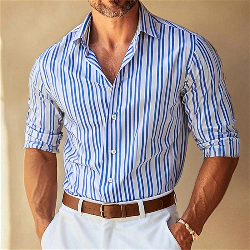 Men Formal Wear Shirts - 10 colors men's formal lapel button-down