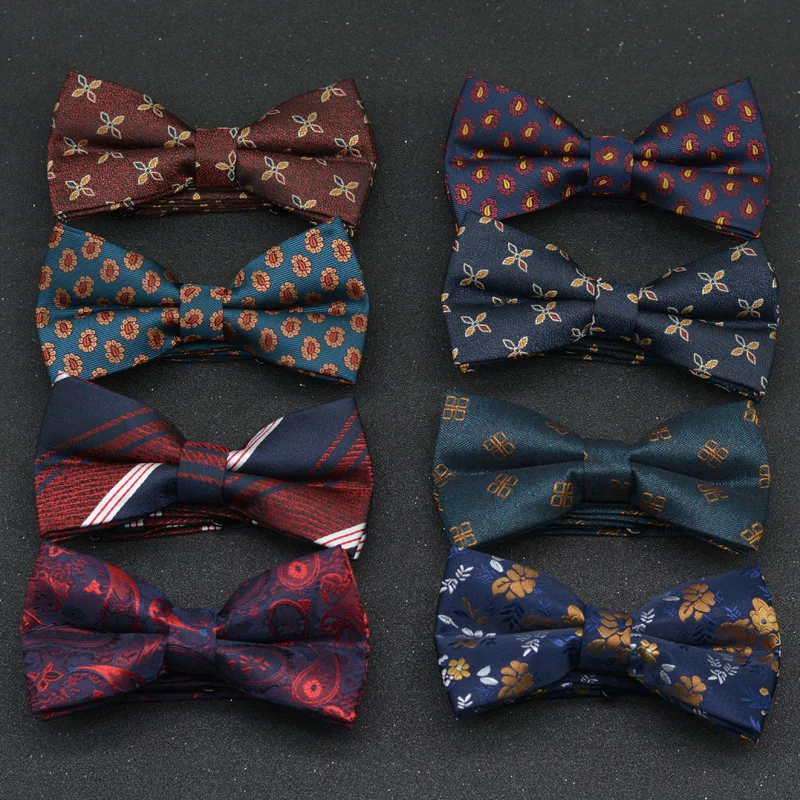 Men Formal Wear Shirts - Bow tie men wedding double groom