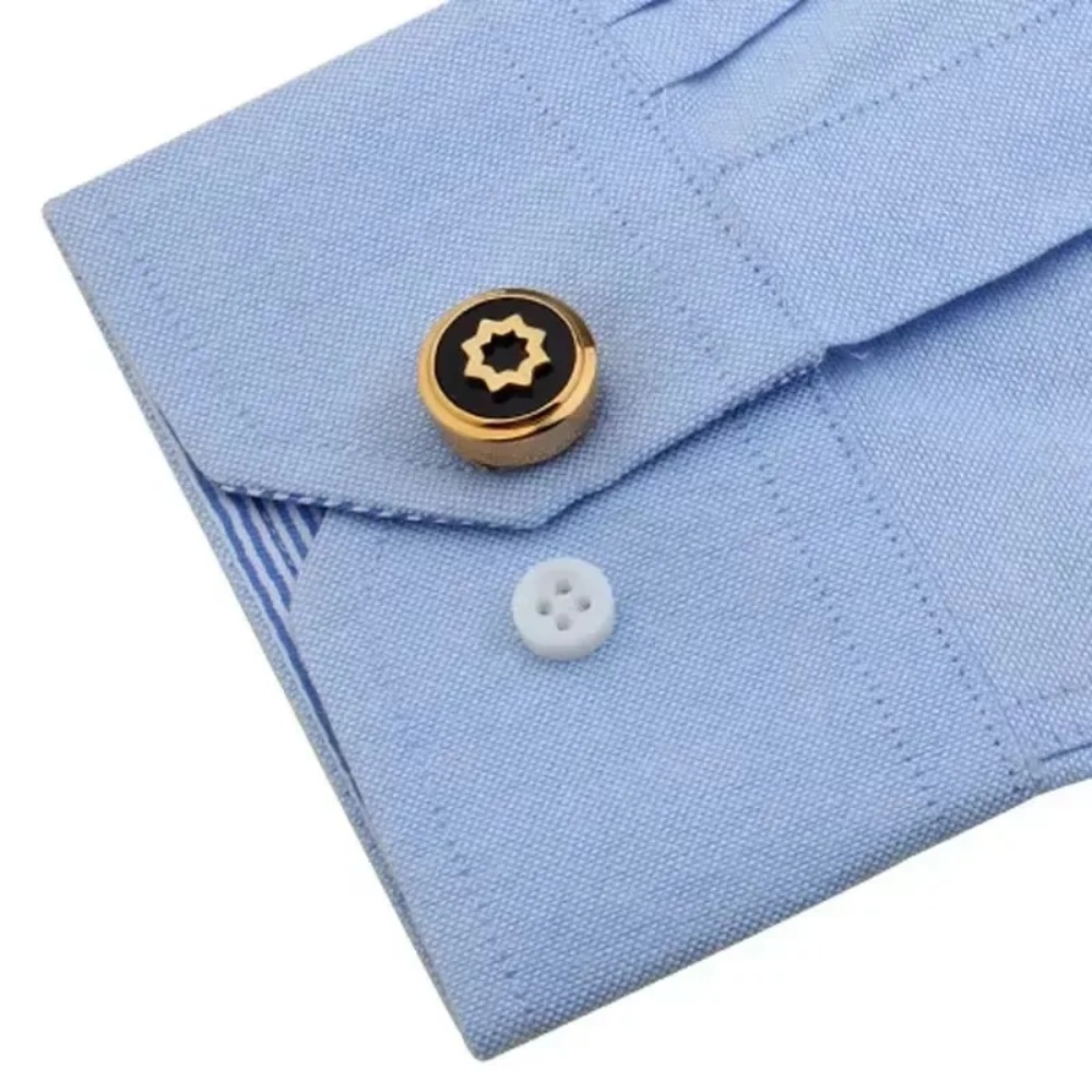 Round Cufflinks High-end Simpl - Men'S Style Formal Wear ulasan dan harga