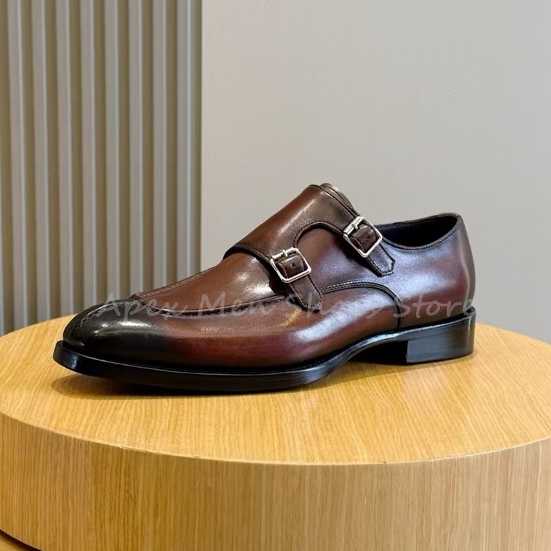 Fashion Cow Leather Buckle Mon - Men Formal Wear Fashion ulasan dan harga
