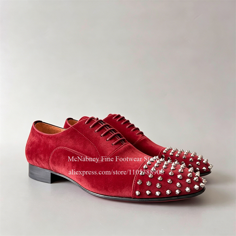 Spike Studs Leather Dress Shoe - Men'S Style Formal Wear ulasan dan harga